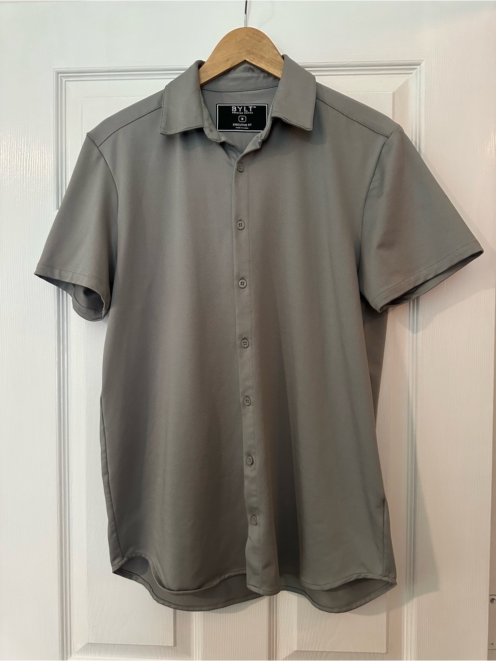 BYLT Short-Sleeve Button-Up Shirt - Picture 2 of 4